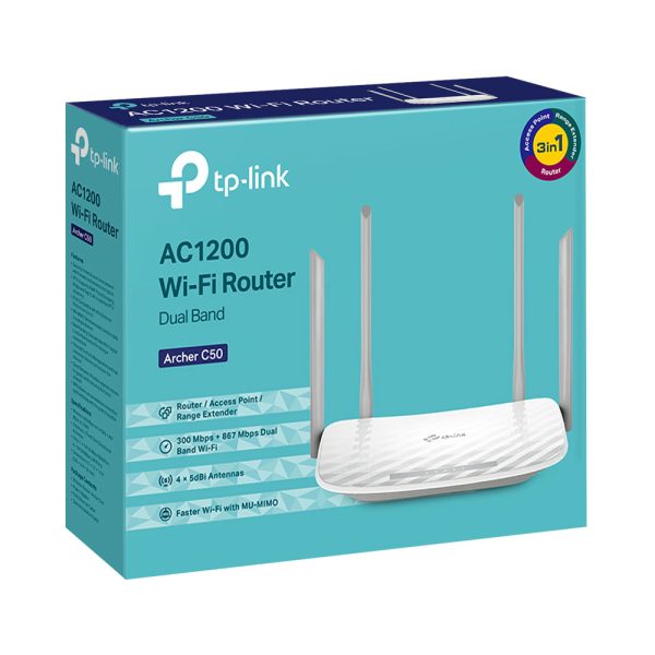 TP-LINK AC1200 WI-FI ROUTER DUAL BAND- SKU 11847