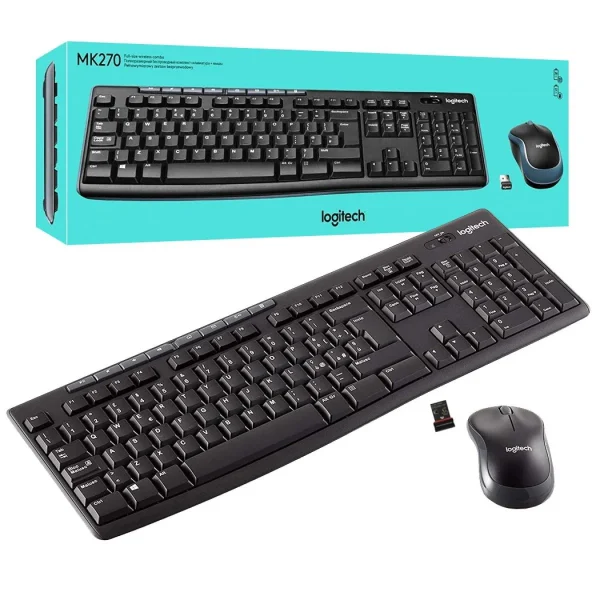 LOGITECH WIRELESS KEYBOARD & MOUSE COMBO MK270 - SKU 8831