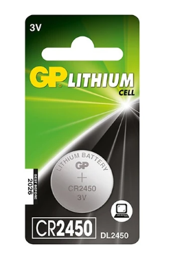 GP BATTERY CR2450 LITHIUM- SKU 5463