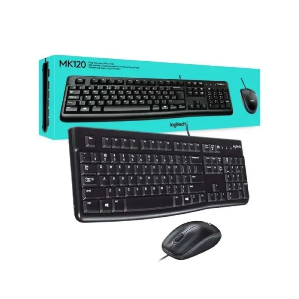 LOGITECH MK120 KEYBOARD @ MOUSE COMBO- SKU 9029
